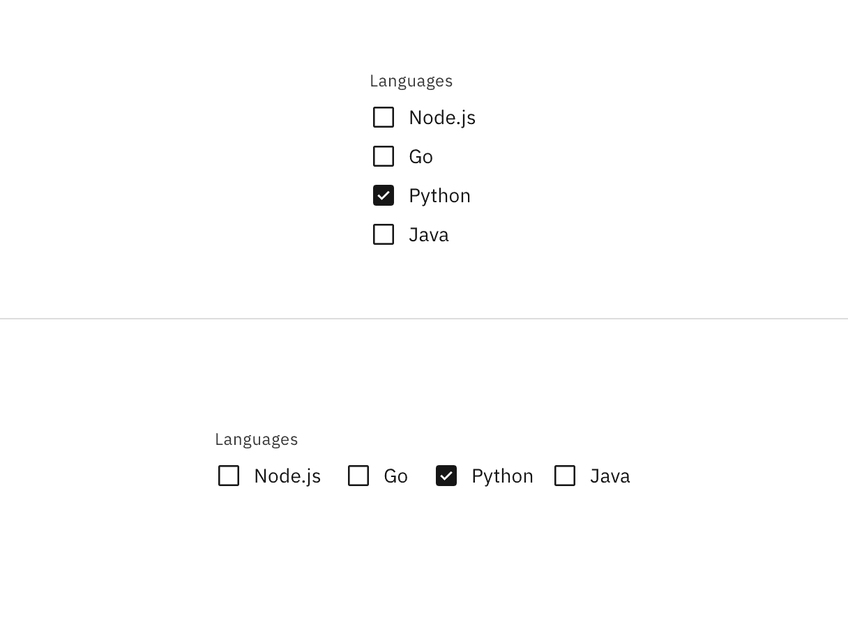 Carbon Design Checkbox