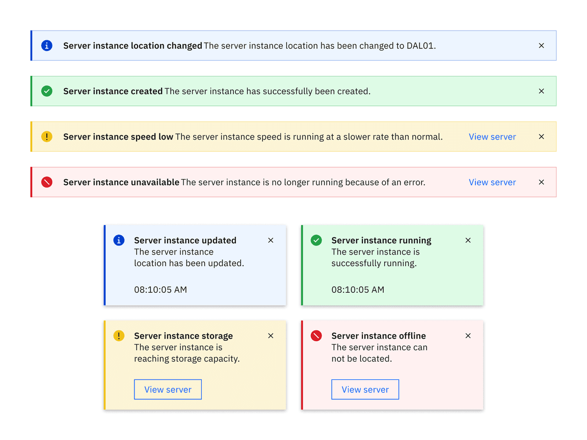 Carbon Design Notification